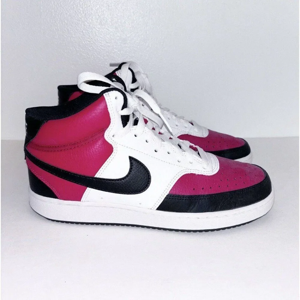 Men’s Nike Court Vision Mid Satin Red Size 8